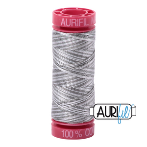 Aurifil Cotton Thread — Colour 4670 Silver Fox Variegated