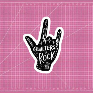 Quilters Rock - Mad About Patchwork Sticker