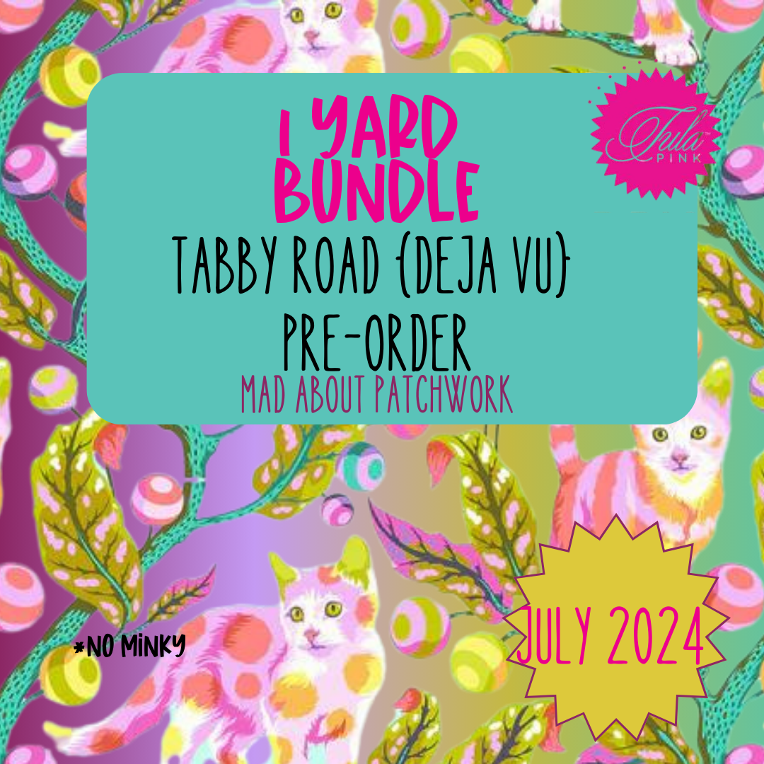 PREORDER || Tula Pink - Tabby Road {Deja Vu} - One Yard Bundle - JULY 2024