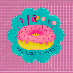 Donut Worry Sew Happy - Mad About Patchwork Sticker