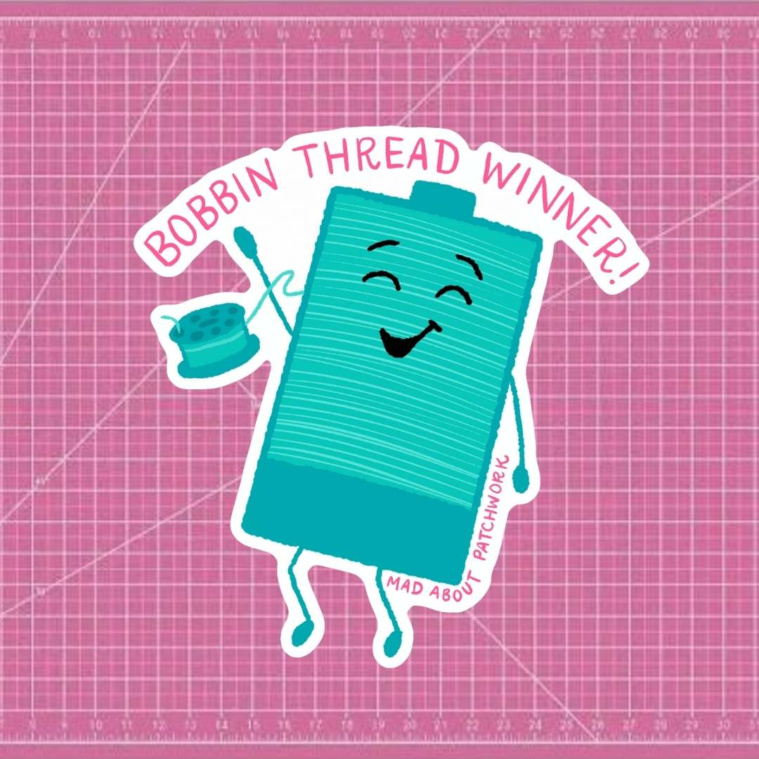 Bobbin Thread Winner - Thread Spool Sticker