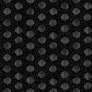 Black Chicken Scratch by Makers Collage for Windham Fabrics