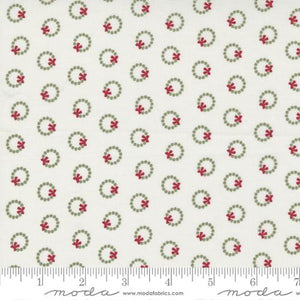 Wreath Dot Blenders in Snow for Christmas Eve for Lella Boutique by Moda Fabrics