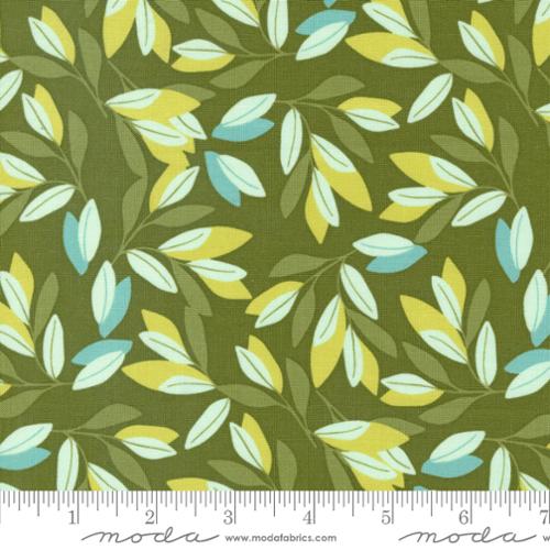 Leaves in Leaf - Willow by 1 Canoe 2 for Moda Fabrics