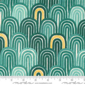 Arches in Lagoon - Willow by 1 Canoe 2 for Moda Fabrics