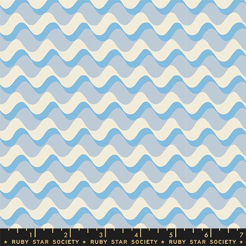 Water Ripple in Water Blue - Water - by Ruby Star Society for Moda