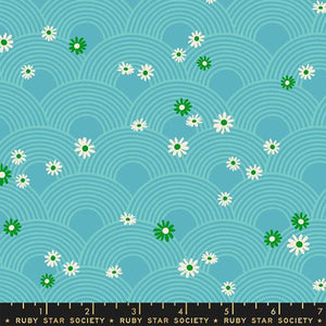 Meadow in Turquoise - Rise and Shine by Melody Miller for Ruby Star Society