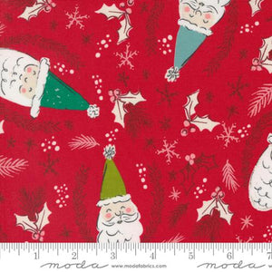 Jolly St Nick in Berry for Cozy Wonderland by Fancy That Design Hose for Moda Fabrics