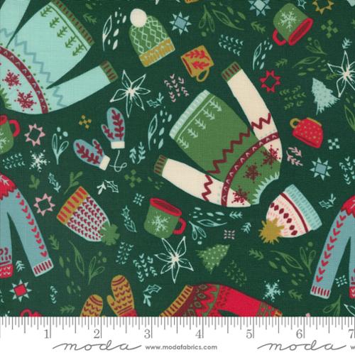Cozy Please in Pine for Cozy Wonderland by Fancy That Design Hose for Moda Fabrics