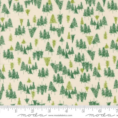 Tree Farm in Natural for Cozy Wonderland by Fancy That Design Hose for Moda Fabrics
