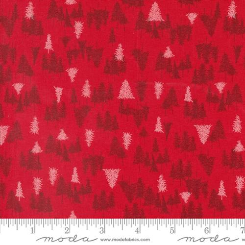 Tree Farm in Berry for Cozy Wonderland by Fancy That Design Hose for Moda Fabrics
