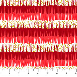 Fringe in Red for Party Time by Ghazal Razavi for Figo Fabrics