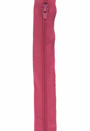 Make-A-Zipper Regular 5.5yd (197in) roll & 12 zipper pulls Hot Pink - Zipper Tape by the Yard
