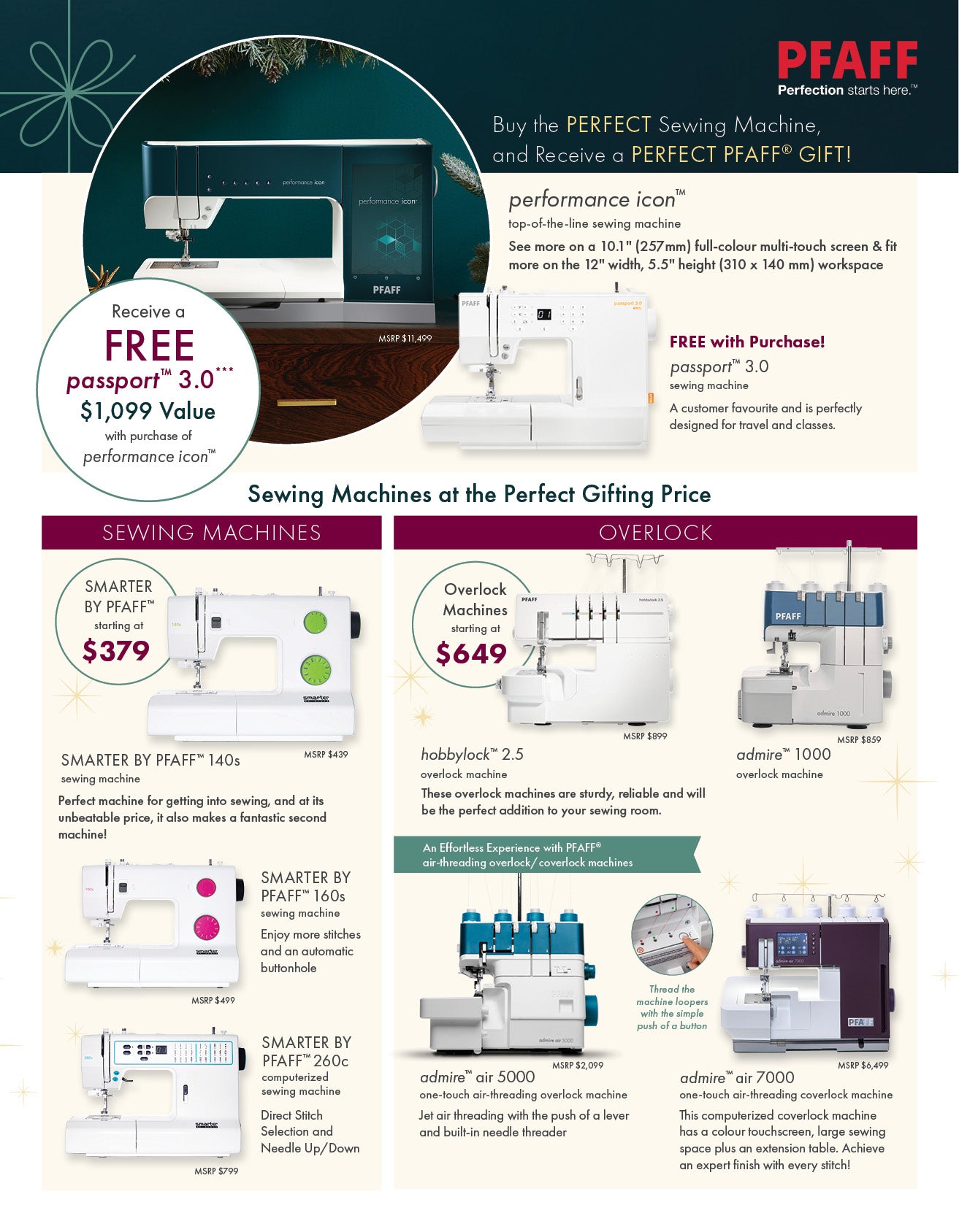 PFAFF Performance Icon + gift and accessories
