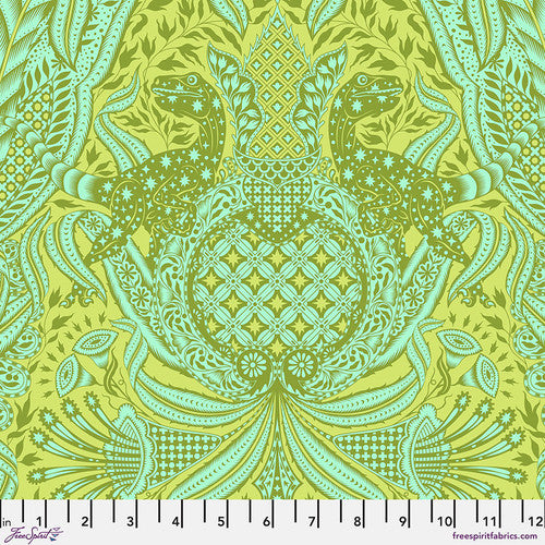 Gift Rapt - Lime  for ROAR! by Tula Pink for Free Spirit Fabrics