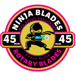 Ninja - Black - Rotary Blade 45 mm — 5 pk - Steel