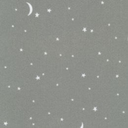Sparkle Skies in Charcoal for Gentle Night Flannel for Andover Fabrics