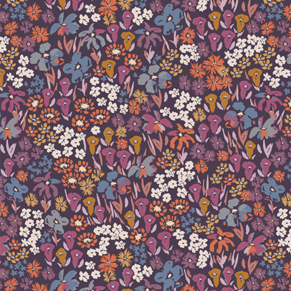 Bloomkind Meadow in Dusk for Fusion Dusk for Art Gallery Fabrics