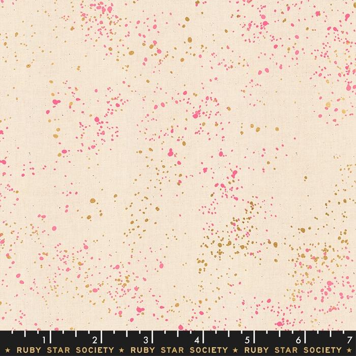 Speckled in Neon Pink by Rashida Coleman-Hale of Ruby Star Society for Moda, Designer Fabric, Ruby Star Society, [variant_title] - Mad About Patchwork