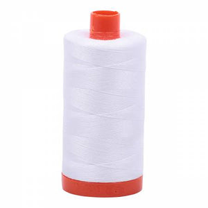 Aurifil Cotton Thread — Color 2024 White, Thread, Aurifil, 50 wt - Mad About Patchwork
