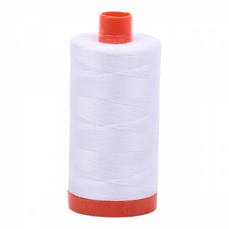 Aurifil Cotton Thread — Color 2024 White, Thread, Aurifil, 50 wt - Mad About Patchwork