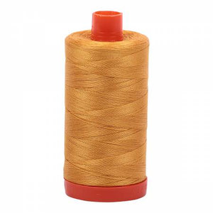 Aurifil Thread Solid 50wt  - Orange Mustard -2140, Thread, Aurifil, [variant_title] - Mad About Patchwork