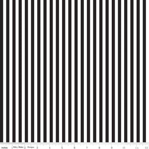 Stripe 1/4 inch Black, Designer Fabric, Riley Blake Designs, [variant_title] - Mad About Patchwork