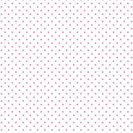 Swiss Dot Hot Pink on White, Designer Fabric, Riley Blake Designs, [variant_title] - Mad About Patchwork