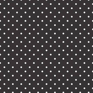 Swiss Dot White on Black, Designer Fabric, Riley Blake Designs, [variant_title] - Mad About Patchwork