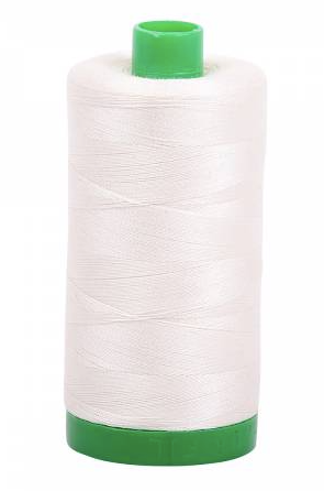 Aurifil Thread - Cotton Thread Solid 50wt -  Chalk - 2026, Thread, Aurifil, [variant_title] - Mad About Patchwork