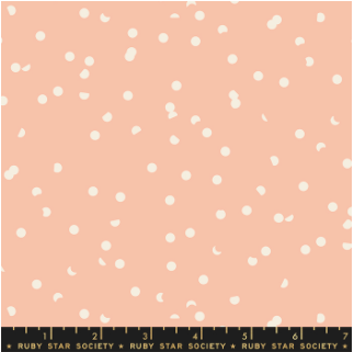 Hole Punch Dots in Peach by Kimberly Kight for Ruby Star Society