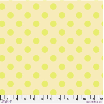 Neon Pom Poms in Moon Beam by Tula Pink for Free Spirit Fabrics