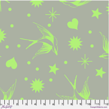 Neon Fairy Flakes in Karma by Tula Pink for Free Spirit Fabrics