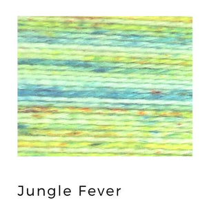 Jungle Fever- Acorn Threads by Trailhead Yarns - 20 yds of 8 weight hand-dyed thread