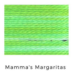 Mamma's Margaritas- Acorn Threads by Trailhead Yarns - 20 yds of 8 weight hand-dyed thread