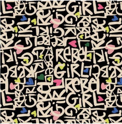 Rebel Girl by Lysa Flower for Paintbrush Studio Fabrics