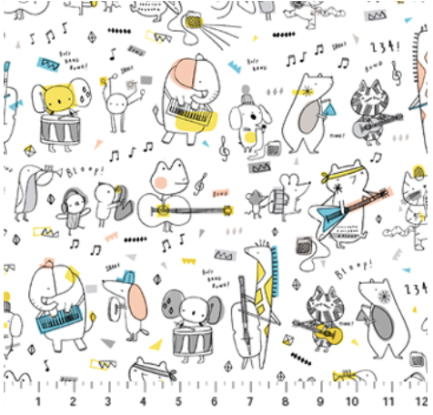 Band Practice by Carly Gledhill for Figo Fabrics