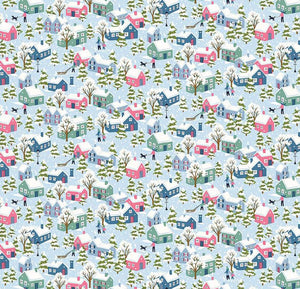 Festive Village C from Festive Greetings by Liberty Fabrics