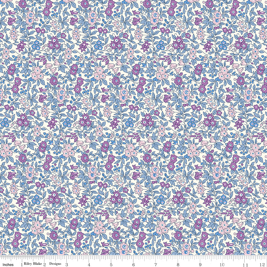 Forget Me Not Blossom A from Everlasting by Liberty Fabrics