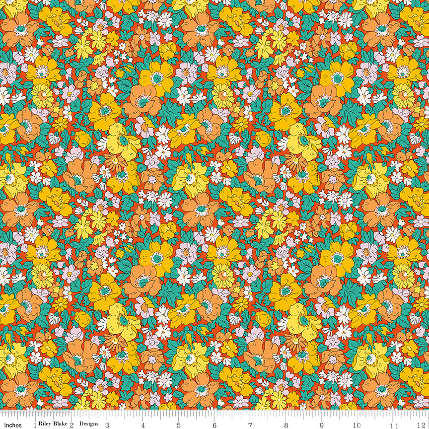 Cosmos Song B from Everlasting by Liberty Fabrics, Designer Fabric