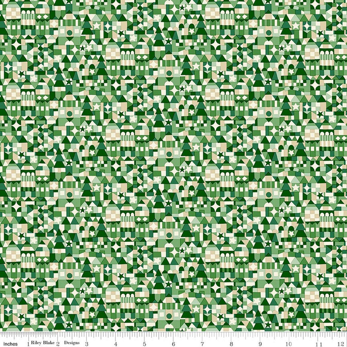 Festive Store C from Festive Magic by Liberty Fabrics, Designer Fabric