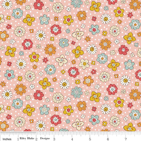 Floral Keepsakes B from Meadow Flowers by Liberty Fabrics, Designer Fabric