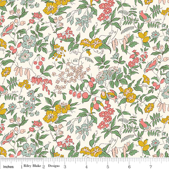 Adelaide's Song B from Meadow Flowers by Liberty Fabrics by Liberty of London, Designer Fabric