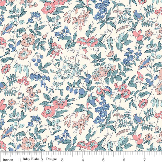 Adelaide's Song C from Meadow Flowers by Liberty Fabrics by Liberty of London, Designer Fabric