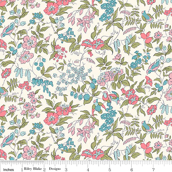 Adelaide's Song D from Meadow Flowers by Liberty Fabrics by Liberty of London, Designer Fabric