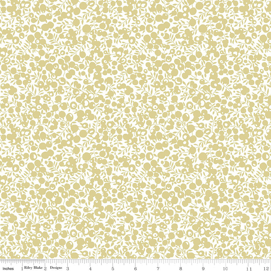 Wiltshire Shadow in Gold from Liberty Fabrics, Designer Fabric