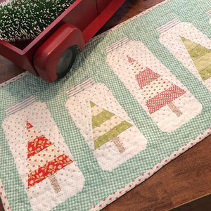 Christmas Jars Table Runner Class - Supplies Included