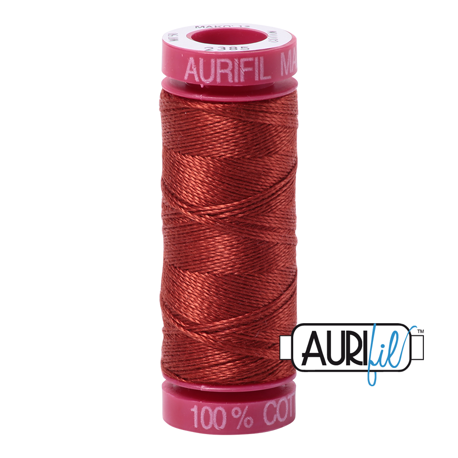 Aurifil Cotton Thread — Terracotta 2385 — Small 12wt