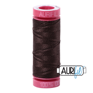 Aurifil Cotton Thread — Dark Brown 5024 — Small 12wt