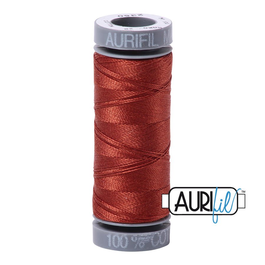 Aurifil Cotton Thread — Copper 2350 — Small 12wt